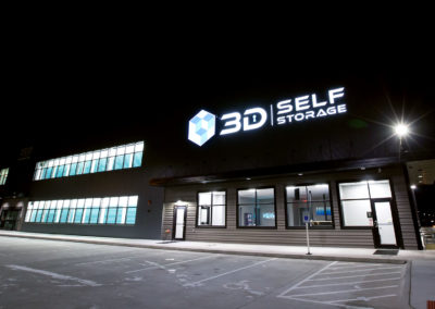 3D Self Storage exterior signage