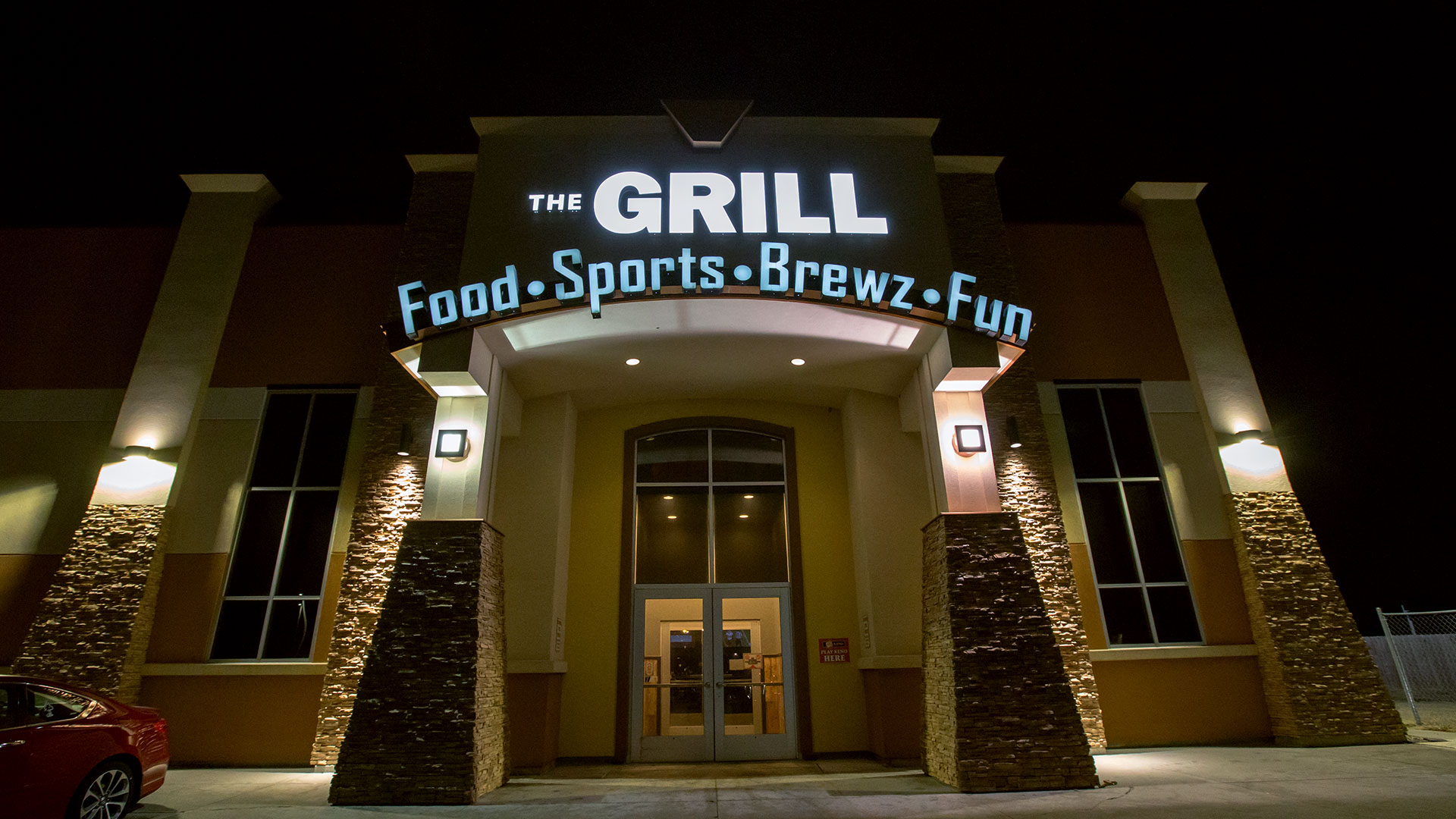 The Grill exterior signage
